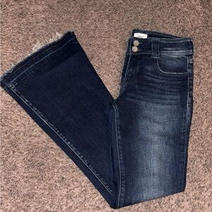 Dark Denim Flare Jeans for Youth Girls